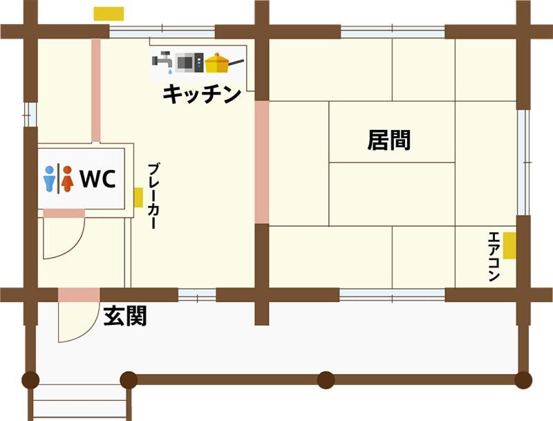 Hotel 美濃田の淵キャンプ村 Higashimiyoshi Zimmer foto